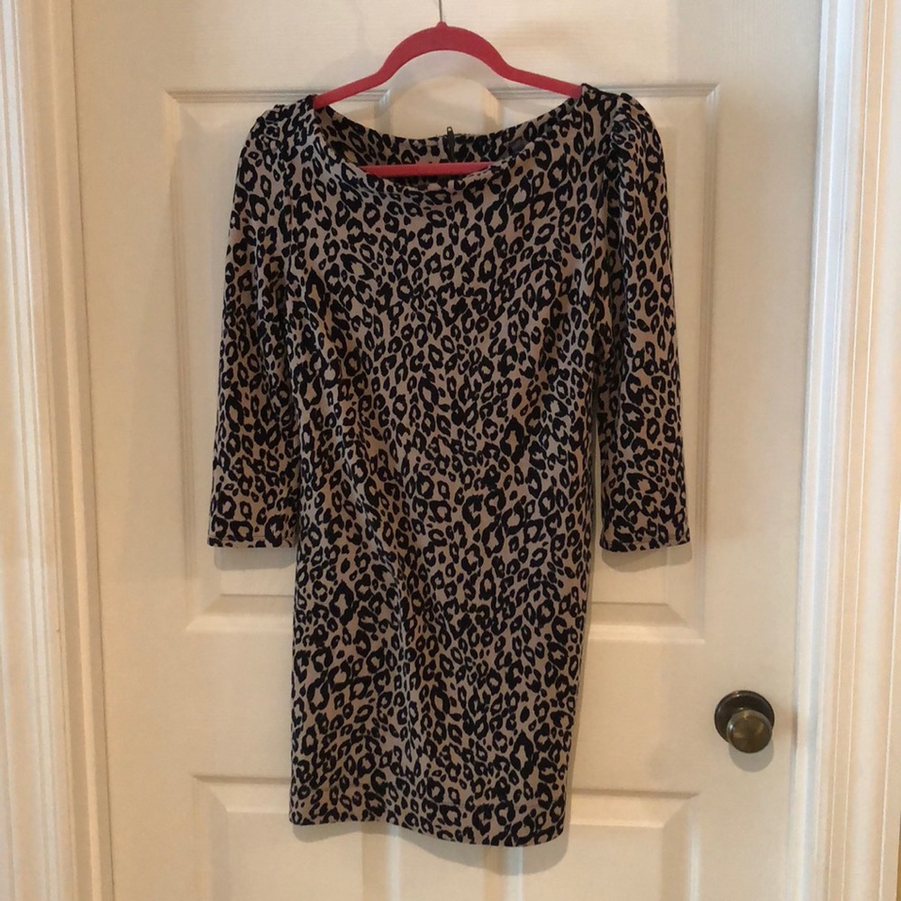 Leopard sweater dress
